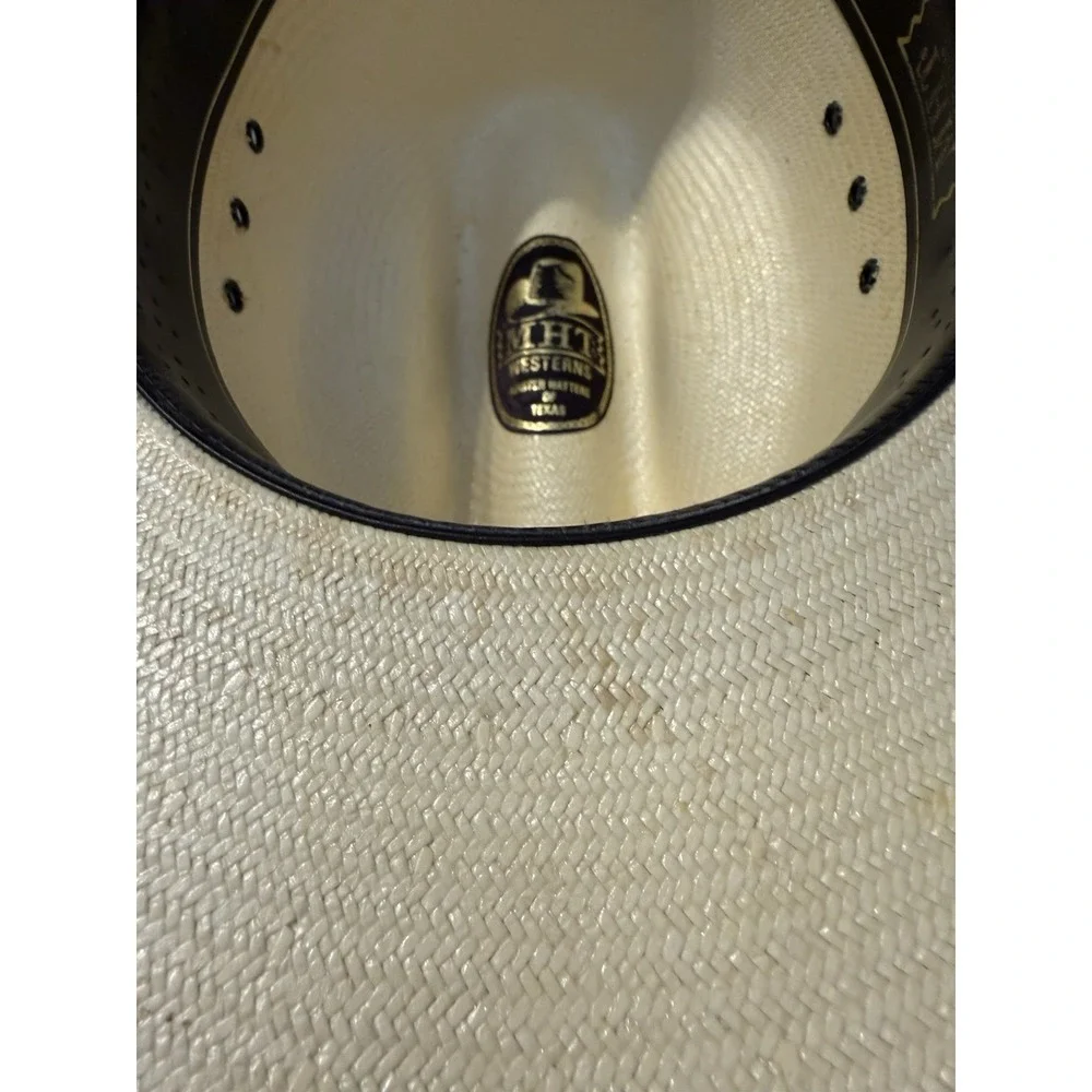 MHT 10X Master Hatter of Texas Western Cowboy Hat Straw Made in USA Size Large